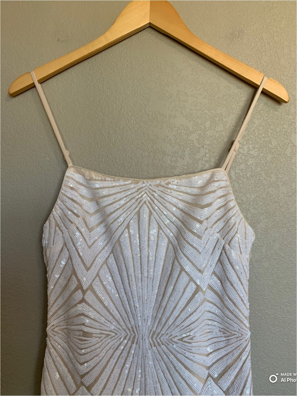 Lulus Medium Lost In Your Eyes White Sequin Bodycon Mini Dress NWT Party Bridal - Picture 5 of 16